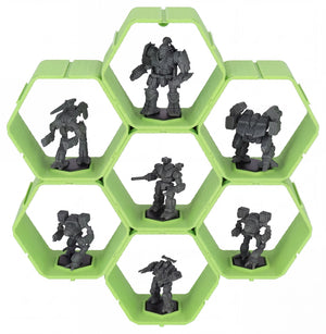 Modular Feldherr Hexagon Wall Shelf for BattleMechs