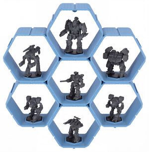 Modular Feldherr Hexagon Wall Shelf for BattleMechs