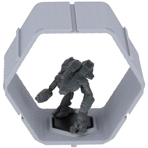 Modular Feldherr Hexagon Wall Shelf for BattleMechs