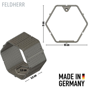 Modular Feldherr Hexagon Wall Shelf for BattleMechs
