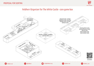 Feldherr Organizer Insert für Die Weiße Burg - Grundspielbox