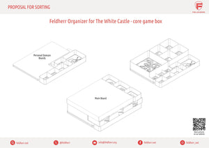 Feldherr Organizer Insert für Die Weiße Burg - Grundspielbox