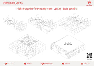 Feldherr Organizer Insert für Dune: Imperium – Uprising - Grundspielbox