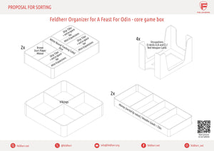 Feldherr Organizer Insert für Ein Fest für Odin - Grundspielbox