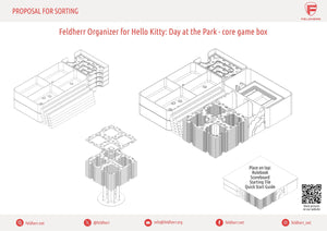 Feldherr Organizer Insert dla Hello Kitty: Dzień w parku - pudełko z grą główną