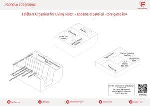 Feldherr Organizer Insert für Living Forest + Kodama Erweiterung - Grundspielbox