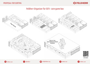Feldherr Organizer Insert for SETI: Search for Extraterrestrial Intelligence - Core Game Box