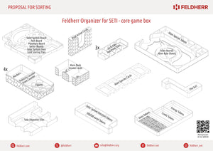 Feldherr Organizer Insert for SETI: Search for Extraterrestrial Intelligence - Core Game Box