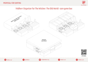 Feldherr Organizer Insert für The Witcher: Die Alte Welt - Grundspielbox