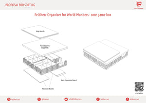 Feldherr Organizer Insert für Wunder der Welt (World Wonders) - Grundspielbox