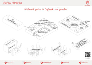 Feldherr Organizer Insert für E-Mission - Grundspielbox