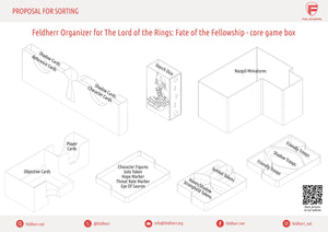Feldherr Organizer für Der Herr der Ringe: Das Schicksal der Gemeinschaft - Grundspielbox