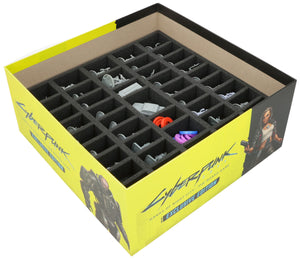 Insertion de mousse Feldherr + boîte de rangement FSLB150 pour Cyberpunk 2077 : Gangs of Night City - The Board Game - Legend Pledge
