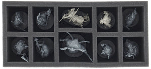 Feldherr Schaumstoff-Set + Organizer Insert für Warhammer Quest: Dunkelwasser - Grundspielbox