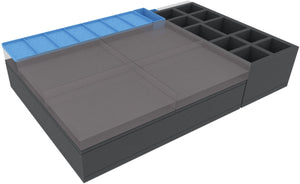 Feldherr Schaumstoff-Set + Organizer Insert für Warhammer Quest: Dunkelwasser - Grundspielbox
