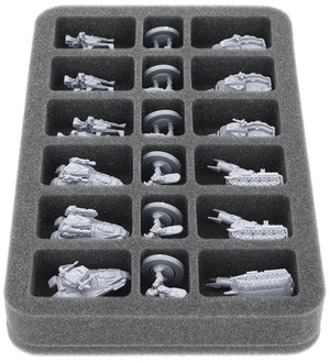 HS035A080 Inserto de espuma Feldherr para Epic Warpath - 18 compartimentos