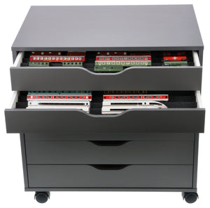 Feldherr Zugliege - Scala TT - per cassettiera IKEA ALEX su rotelle 67 x 66 cm - 8 scomparti - KQMFQQA01