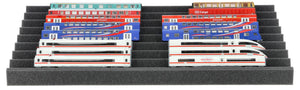 Feldherr Zugliege - Scala TT - per cassettiera IKEA ALEX su rotelle 67 x 66 cm - 8 scomparti - KQMFQQA01