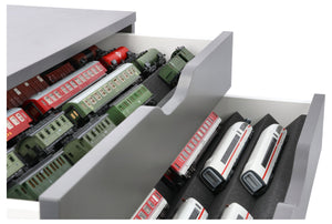 Feldherr Zugliege - Scala TT - per cassettiera IKEA ALEX su rotelle 67 x 66 cm - 8 scomparti - KQMFQQA01