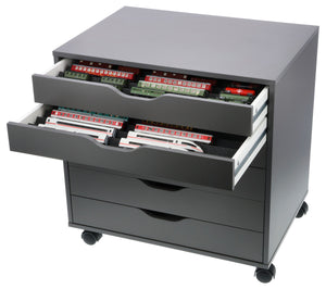 Feldherr Zugliege - Scala TT - per cassettiera IKEA ALEX su rotelle 67 x 66 cm - 8 scomparti - KQMFQQA01