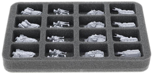 HS035A081 Inserto in schiuma Feldherr per Epic Warpath - 16 scomparti