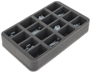 HS050A179 Bandeja de espuma Feldherr para Clash Blindado - 16 Compartimentos
