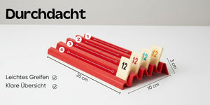 Set di 4 pezzi di valore Feldherr in plastica per Rummikub - 4 slot