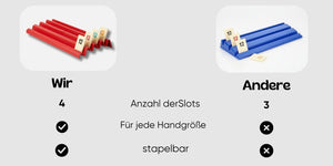 Set di 4 pezzi di valore Feldherr in plastica per Rummikub - 4 slot