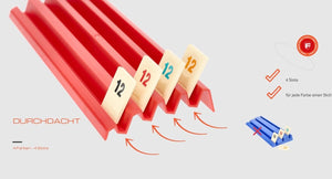 Set di 4 pezzi di valore Feldherr in plastica per Rummikub - 4 slot