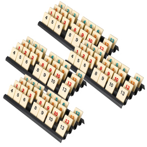 Set di 4 pezzi di valore Feldherr in plastica per Rummikub - 4 slot