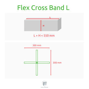 Feldherr Flex Cross Board Game Band green - Size L
