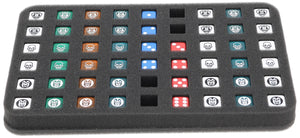 HS025A005 Plateau en mousse Feldherr pour HeroQuest - 54 dés