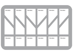 HS035SKBO 35 mm Figure Foam Tray for 18 Warhammer Skaven Clanrats half-size with base