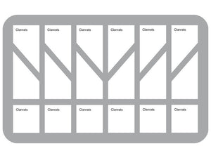 HS035SKBO 35 mm Figure Foam Tray for 18 Warhammer Skaven Clanrats half-size with base