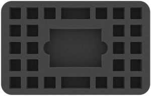 HS030DE02 Bandeja de espuma de medio tamaño para 24 dados de Star Wars Destiny, 35 cartas y fichas