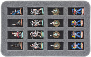 HS035A008 35 mm foam tray for miniatures in scale 1:72 (20 mm) – 16 compartments