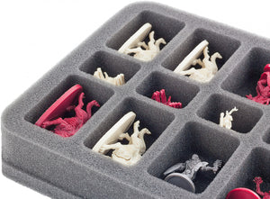 HS035DC02 foam tray for Descent: Journeys in the Dark 2nd Edition - 18 miniatures HS035DC02 35 mm Half-Size Foam Tray for 18 Descent figures