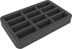 HS035MD07 35 mm Half-Size Schaumstoff mit 12 länglichen Fächern für Massive Darkness
