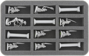 HS035MD07 35 mm Half-Size Schaumstoff mit 12 länglichen Fächern für Massive Darkness