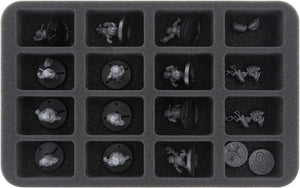 HS040BB07 40 mm Half-Size Schaumstoff für 16 kleine Blood Bowl Miniaturen - 2016 Version