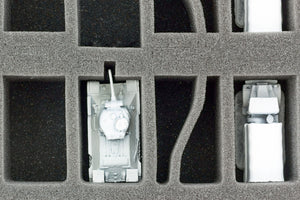 HS050BF04BO 50 mm Half-Size Schaumstoffeinlage mit 16 Fächern