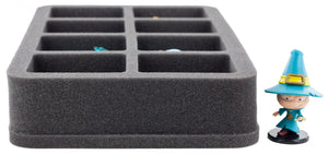 HS050KR01 50 mm pół-wymiarowa taca piankowa do 8 dużych figur Krosmastera