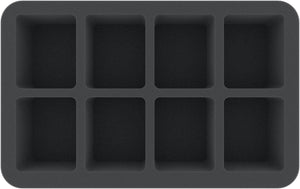 HS060A052 Plateau en mousse Feldherr pour Orks - 8 compartiments
