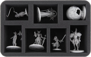 HS060KDM01 Schaumstoffeinlage für Kingdom Death Monster - 7 Miniaturen