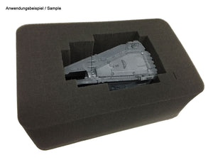 HS100RS 100 mm Half-Size Raster-Schaumstoffeinlage selbstklebend
