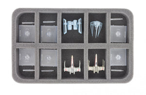 HSBE035BO mousses de rangement pour 10 vaisseaux Star Wars X-WING