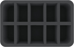 HS070WH19 70 mm Schaumstoffeinlage mit 10 Fächern für Warhammer