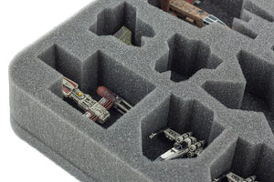 HSBV040BO Schaumstoffeinlage für Star Wars X-WING StarViper, M3-A Interceptor, IG-2000, Z-95 und Y-Wing oder Kihraxz Jäger