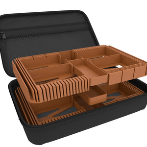 Feldherr Half-Size Case 50 + Organizer Insert Trays + Dashboard für Marvel Champions: Das Kartenspiel - Karten + Spielmaterial