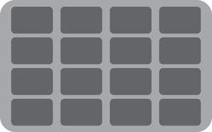 HS050KR07 Plateau en mousse de 50 mm pour 16 figurines Krosmaster.